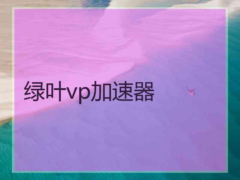 绿叶vp加速器