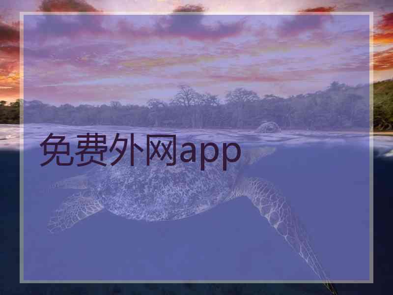 免费外网app