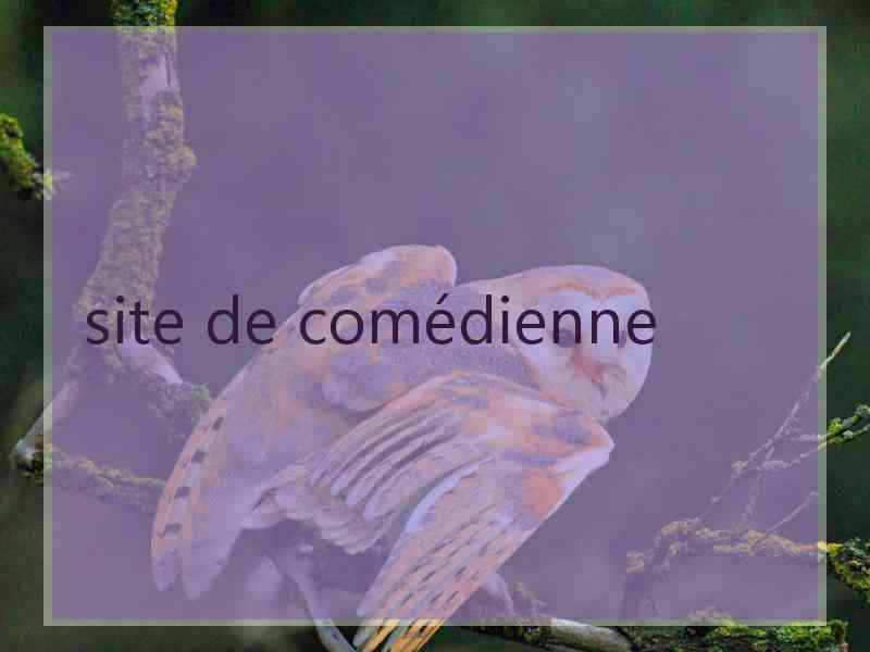 site de comédienne