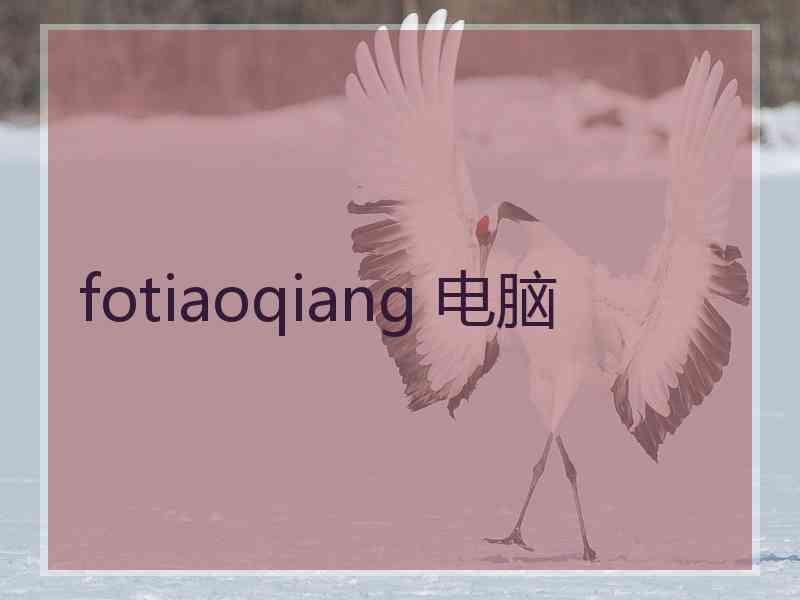 fotiaoqiang 电脑