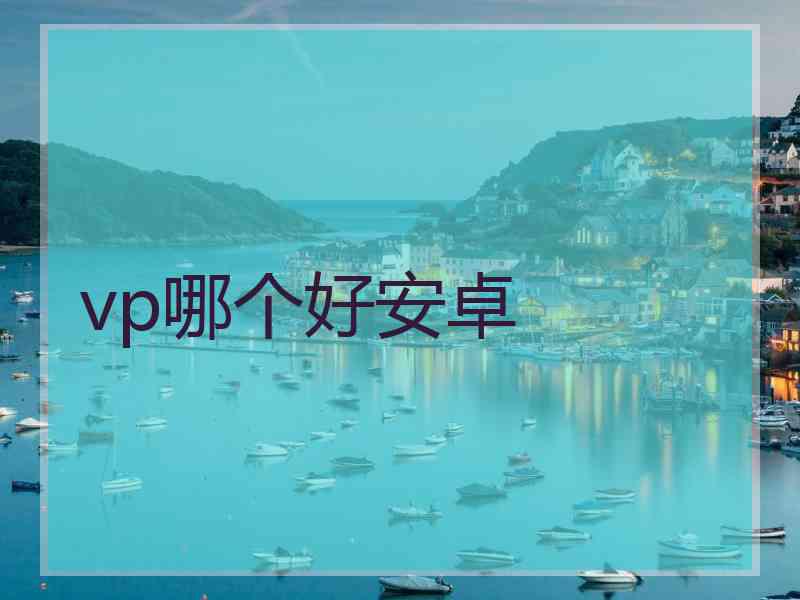 vp哪个好安卓